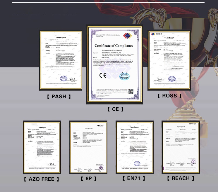 Certifikát výroby podložky na jógu